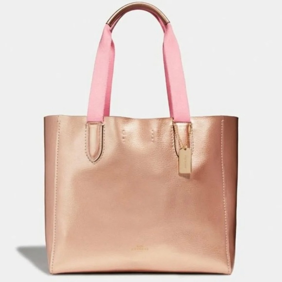 COPY - Genuine Coach Derby Tote in Rose Gold - Picture 1 of 7